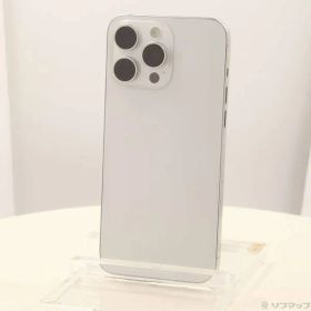 〔中古品〕 iPhone15 Pro Max 512GB ホワイトチタニウム MU6V3J／A SIMフリー【344】