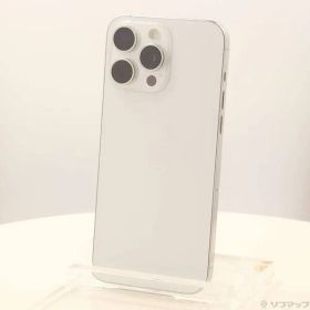 〔中古品〕 iPhone15 Pro Max 512GB ホワイトチタニウム MU6V3J／A SIMフリー【258】