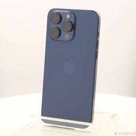 〔中古品〕 iPhone15 Pro Max 512GB ブルーチタニウム MU6X3J／A SIMフリー【258】