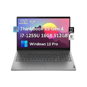 Lenovo ThinkBook 15 Gen 4 15.6" FHD Touchscreen (12th Gen Intel 10-Core i7-1255U, 16GB RAM, 512GB PCIe SSD, Narrow Bezel IPS) Business Laptop, Backlit