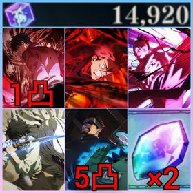 初期垢✨️石14920+2周年キャラコンプ+新乙骨+2周年虎杖+2周年東堂+共鳴の魂片SSR×2 | ファンパレ(呪術廻戦ファントムパレード)のアカウントデータ、RMTの販売・買取一覧