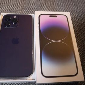 【美品】Apple iPhone 14 Pro MAX 128 ディープパープル