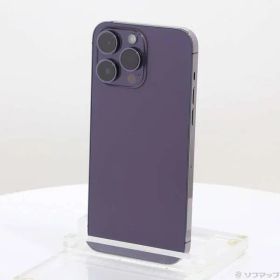 〔中古品〕 iPhone14 Pro Max 1TB ディープパープル MQ9N3J／A SIMフリー【258】