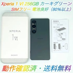 即配【美品】Xperia 1 Ⅵ 256GB XQ-EC44 カーキグリーン ★