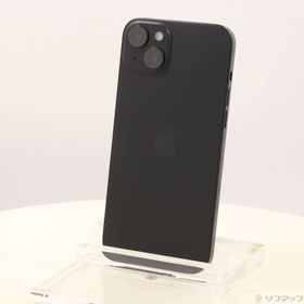 (中古)Apple iPhone15 Plus 128GB ブラック MU083J/A SIMフリー(305-ud)