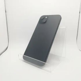【中古】Apple 楽天モバイル 【SIMフリー】 iPhone 15 Plus 128GB ブラック MU083J/A【川崎駅前】保証期間１ヶ月【ランクC】