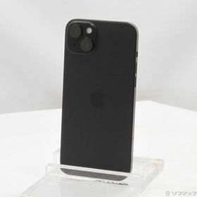 (中古)Apple iPhone15 Plus 256GB ブラック MU0F3J/A SIMフリー(368-ud)