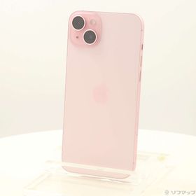 (中古)Apple iPhone15 Plus 256GB ピンク MU0H3J/A SIMフリー(258-ud)