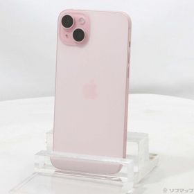 (中古)Apple iPhone15 Plus 256GB ピンク MU0H3J/A SIMフリー(262-ud)