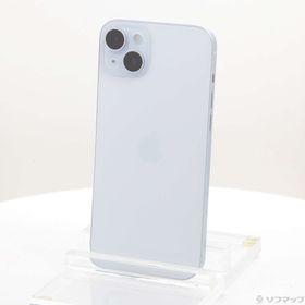 (中古)Apple iPhone15 Plus 256GB ブルー MU0N3J/A SIMフリー(377-ud)