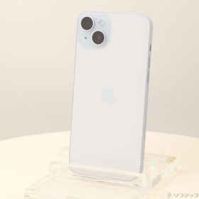 (中古)Apple iPhone15 Plus 256GB ブルー MU0N3J/A SIMフリー(349-ud)