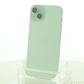 (中古)Apple iPhone15 Plus 256GB グリーン MU0Q3J/A SIMフリー(344-ud)