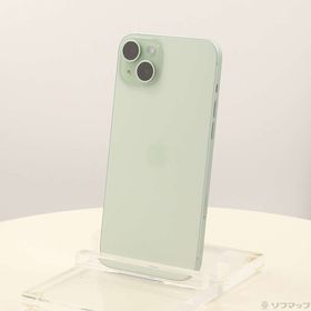 (中古)Apple iPhone15 Plus 256GB グリーン MU0Q3J/A SIMフリー(305-ud)