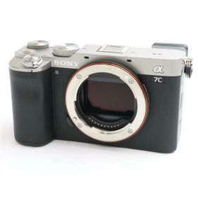 【中古】 《並品》 SONY α7C ボディ ILCE-7C シルバー 【ホットシューバネファインダーカバー遮光マスク部品交換/各部点検済】 [ デジタルカメラ ]