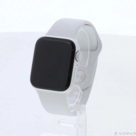 【中古】Apple(アップル) Apple Watch SE 第2世代 GPS 40mm シルバーアルミニウムケース ホワイトスポーツバンド 【196-ud】