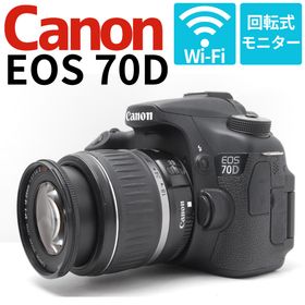 ニコン(Nikon)の【美品】ショット数1990枚 Canon 70D WiFi搭載 スマホ転送(デジタル一眼)