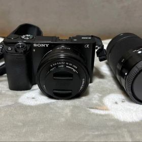 【即購入可】SONY α6000 ダブルズームレンズキット ブラック 説明書付き