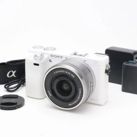 B (並品) SONY ソニー α6000 ホワイト E PZ 16-50mm F3.5-5.6 OSS レンズキット シャッター数 2,110枚 海外仕様 初期不良返品対応 110-162