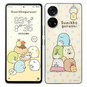 【中古】【安心保証】 あんしんファミリースマホ すみっコぐらし A303ZT[128GB] SoftBank クリーム