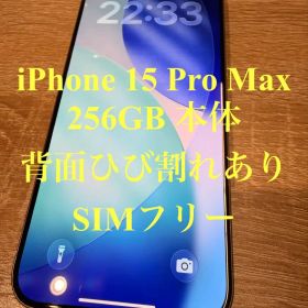 iPhone15 ProMax 256GB本体 【背面ひび割れあり】SIMフリー