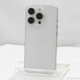 〔中古品〕 iPhone15 Pro 128GB ホワイトチタニウム MTU83J／A SIMフリー【344】