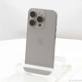 〔中古品〕 iPhone15 Pro 128GB ナチュラルチタニウム MTU93J／A SIMフリー【295】