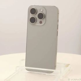 〔中古品〕 iPhone15 Pro 128GB ナチュラルチタニウム MTU93J／A SIMフリー【371】