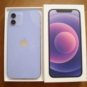 超美品 Apple iPhone 12 64GB パープル SIMフリー MJNH3J/A ②