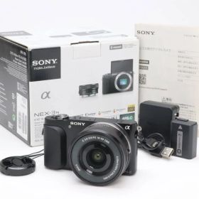 AB (良品) SONY ソニー α NEX-3N E PZ 16-50mm パワーズームレンズキット ブラック シャッター回数5222 初期不良返品対応 111-167