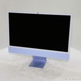 【中古】Apple(アップル) iMac 24-inch Late-2024 MWUF3J／A Apple M4 8コアCPU_8コアGPU 16GB SSD256GB ブルー 〔15.7 Sequoia〕 【377-ud】