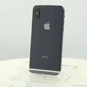 〔中古品〕 iPhoneX 64GB スペースグレイ MQAX2J／A SIMフリー【377】