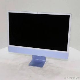 〔中古品〕 iMac 24-inch Late-2024 MWUF3J／A Apple M4 8コアCPU_8コアGPU 16GB SSD256GB ブルー 〔15.7 Sequoia〕【377】