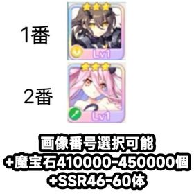画像番号選択可能+魔宝石410000-450000個+SSR46-60体 | れじぇくろ！(レジェンドクローバー)のアカウントデータ、RMTの販売・買取一覧