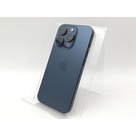 【中古】Apple 国内版 【SIMフリー】 iPhone 15 Pro 128GB ブルーチタニウム MTUA3J/A【大宮東口】保証期間１ヶ月【ランクC】