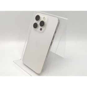 【中古】Apple 国内版 【SIMフリー】 iPhone 15 Pro 128GB ホワイトチタニウム MTU83J/A【高崎モントレー】保証期間１ヶ月【ランクB】
