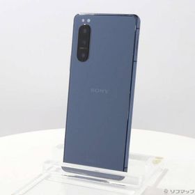 〔中古〕SONY(ソニー) Xperia 5 II 128GB ブルー SOG02 auロック解除SIMフリー〔377-ud〕