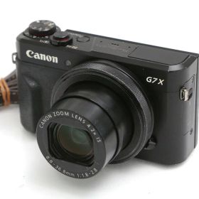 【中古】【お買い得品】キヤノン PowerShot G7 X Mark II CA01-B3735-2Q2A-ψ CANON キヤノン PowerShot 顔認識 手ブレ補正