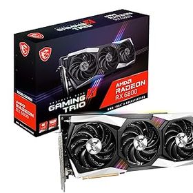 【中古】(非常に良い)MSI Radeon RX 6800 GAMING X TRIO 16G グラフィックスボード VD7459