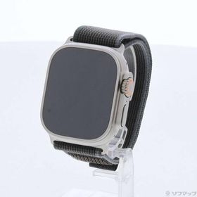 〔中古〕Apple(アップル) Apple Watch Ultra 2 GPS + Cellular 49mm チタニウムケース ブルー／ブラックトレイルループ〔258-ud〕