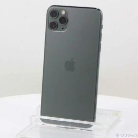 【中古】SoftBank iPhone11 Pro Max 256GB ミッドナイトグリーン NWHM2J／A SoftBank 【247-ud】