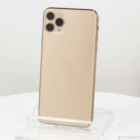 【中古】Apple(アップル) iPhone11 Pro Max 64GB ゴールド MWHG2J／A SIMフリー 【247-ud】