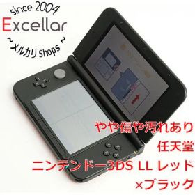 [bn:4] 任天堂 ニンテンドー3DS LL レッドXブラック SPR-S-RKAA 液晶画面いたみ 元箱あり