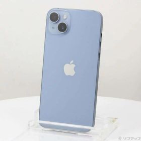 【中古】Apple(アップル) iPhone14 Plus 128GB ブルー MQ4H3J／A SIMフリー 【377-ud】