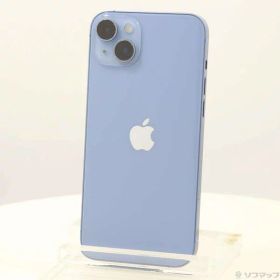 【中古】Apple(アップル) iPhone14 Plus 128GB ブルー MQ4H3J／A SIMフリー 【258-ud】