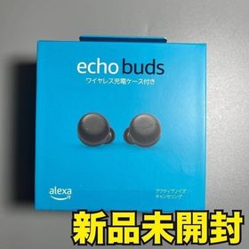 アマゾン(Amazon)の新品未開封 echo buds 第2世代 ワイヤレスイヤホン ブラック(ヘッドフォン/イヤフォン)
