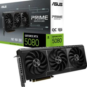 ASUS｜エイスース ASUS PRIME GeForce RTX 5080 16GB GDDR7 OC Edition / NVIDIA GeForce RTX 5080 チップセット搭載 PCI Express 5.0 グラフィックスボード PRIME-RTX5080-O16G