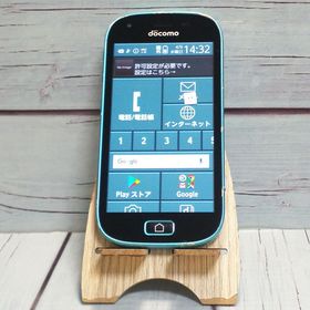 docomo 富士通 F-03K らくらくスマートフォン me blue ブルー 762
