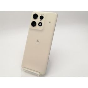 【中古】MOTOROLA SoftBank 【SIMフリー】 motorola edge 50s pro バニラクリーム 8GB 256GB A402MO【大須2】保証期間１ヶ月【ランクA】