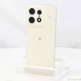〔中古〕Motorola(モトローラ) motorola edge 50s pro 256GB バニラクリーム MOSAH3 Softbank SIMフリー〔377-ud〕