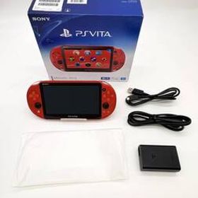 PlayStation Vita Wi-Fiモデル メタリック・レッド (PCH-2000ZA26)【美品】